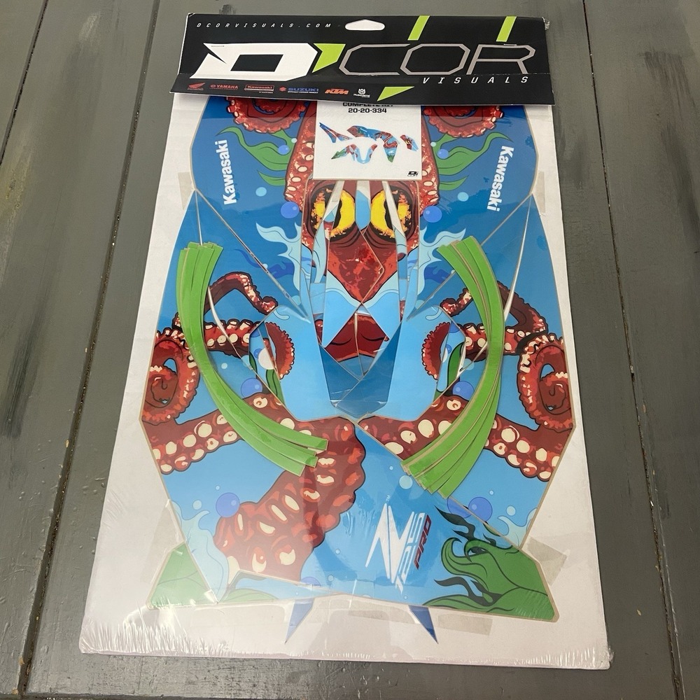 D'COR Visuals Kawasaki Z125 Pro (17-25) "OCTO-GONE" Graphic Kit 20-20-334